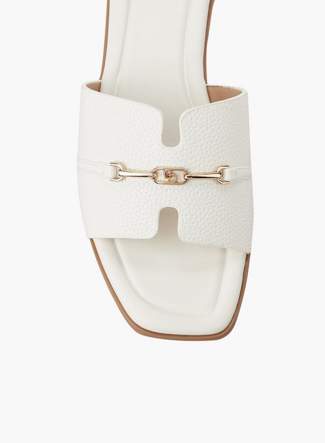 Celeste Women Metal Accent Slip-On Sandals - Image 5